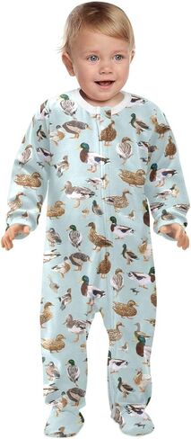 SHJI Baby One-Piece Footies Long Sleeve Rompers Pajamas Zip Front Pjs for Boys Girls kids in Saudi Arabia