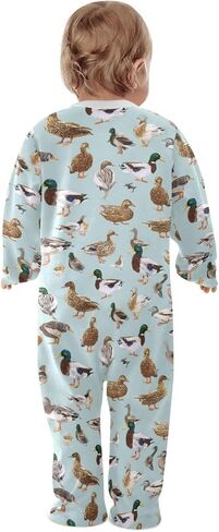 SHJI Baby One-Piece Footies Long Sleeve Rompers Pajamas Zip Front Pjs for Boys Girls kids in Saudi Arabia