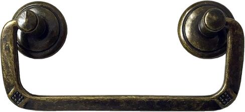 2 1/2" C-C Vintage Look Antique Bronze Bail Drawer Pull Drop Swing Handles Cabinet Knob Hardware 64 mm Centers in Saudi Arabia