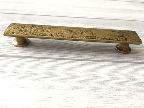 4.75" C-C Antique Gold Bronze Cabinet Handle Drawer Pull Dresser Handle Vintage Look Retro Kitchen Door Hardware 4 3/4" 120 mm Centers in Saudi Arabia