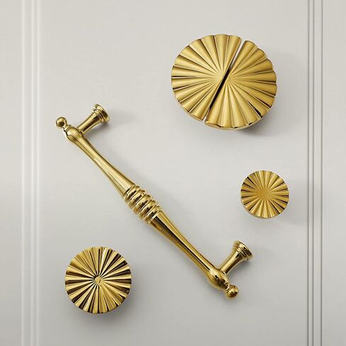 Gold Cabinet Door Pulls Pack of 2 Creative European Style Furniture Pulls Suitable for Shoe Cabinets, Cabinets, Drawers-25CM-Gold(15.9CM) in Saudi Arabia