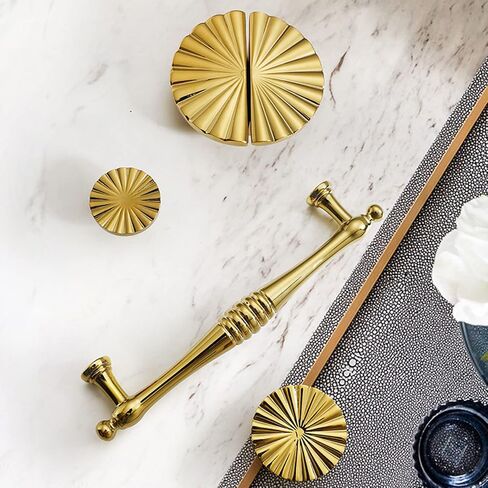 Gold Cabinet Door Pulls Pack of 2 Creative European Style Furniture Pulls Suitable for Shoe Cabinets, Cabinets, Drawers-25CM-Gold(15.9CM) in Saudi Arabia