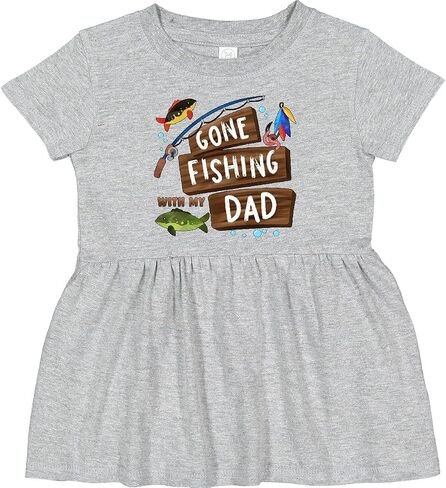 inktastic Gone Fishing with My Dad Infant Dress in Saudi Arabia
