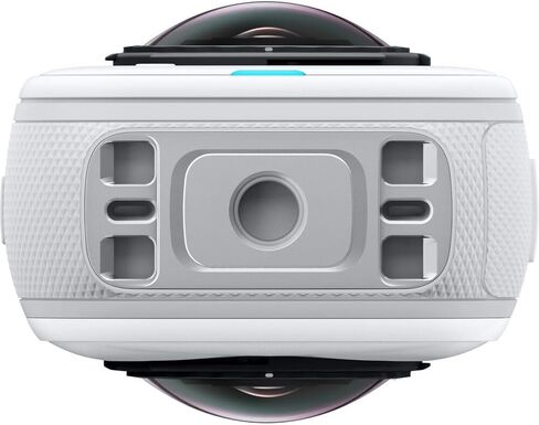 Insta360 X5 8K 360 Waterproof Action Camera (White) | 1/1.28" Sensors, Replaceable Lenses, PureVideo AI, 185-Min Battery Life (CINSAAHA_X532) + Invisible Selfie Stick + 50-in-1 Accessory Kit + More in Saudi Arabia
