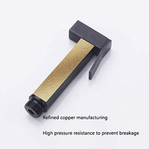 طقم بخاخ أسود محمول للمرحاض بمياه باردة واحدة، مقبض واحد مثبت على الحائط من قماش الحمام طقم بخاخ حفاضات نحاسي للنظافة الشخصية in Kuwait