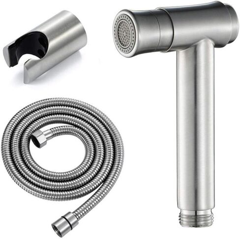 HandheldSprayer Kit - Stainless Steel Toilet Companion Spray Gun Set Wall Mounted in Kuwait
