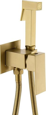 مجموعة رذاذ المرحاض، بخاخ محمول للمرحاض، طقم بخاخ حفاضات من القماش النحاسي بمقبض واحد لغسالة حفاضات الأطفال من القماش بالماء الساخن والبارد، بخاخ مرفق محمول مع دش (بندقية رمادية) in Kuwait