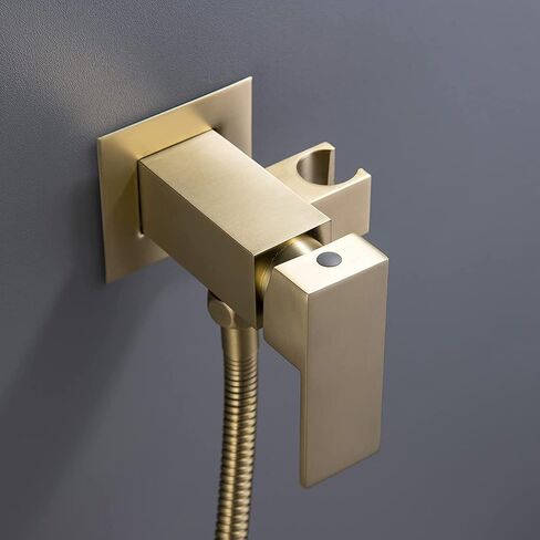 مجموعة رذاذ المرحاض، بخاخ محمول للمرحاض، طقم بخاخ حفاضات من القماش النحاسي بمقبض واحد لغسالة حفاضات الأطفال من القماش بالماء الساخن والبارد، بخاخ مرفق محمول مع دش (بندقية رمادية) in Kuwait