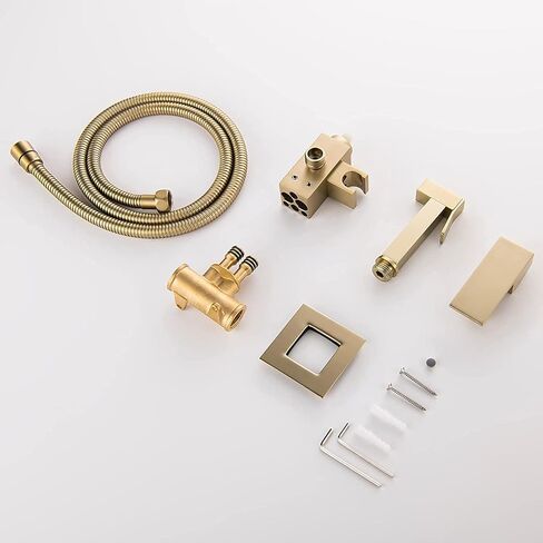 مجموعة رذاذ المرحاض، بخاخ محمول للمرحاض، طقم بخاخ حفاضات من القماش النحاسي بمقبض واحد لغسالة حفاضات الأطفال من القماش بالماء الساخن والبارد، بخاخ مرفق محمول مع دش (بندقية رمادية) in Kuwait