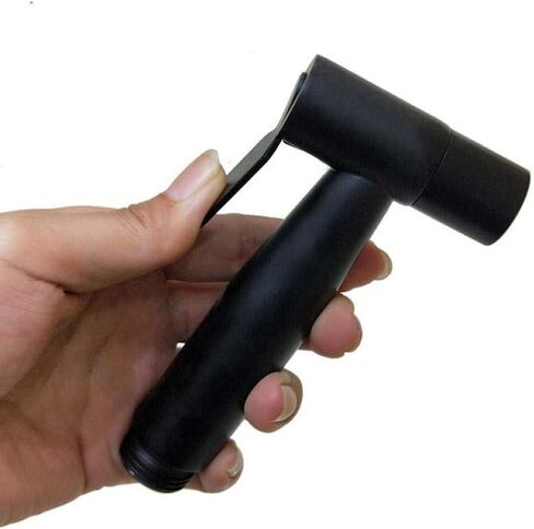 HandheldSprayer kit Thermostatic ChromeDouche Set- Black Spray Gun 304 Stainless SteelSprayer Toilet Flushing Body Cleaner in Kuwait