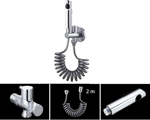 بخاخ محمول للحمام في المرحاض، بخاخ محمول للمرحاض، رشاش حفاضات قماشي للأطفال، صنبور محمول مع خرطوم، للغسيل الأنثوي، غسيل الحيوانات الأليفة، سهل التركيب in Kuwait