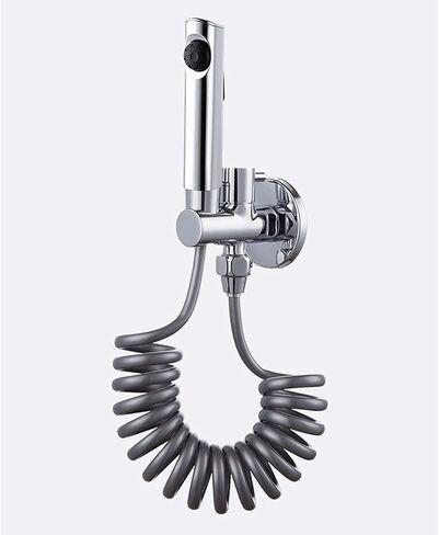 بخاخ محمول للحمام في المرحاض، بخاخ محمول للمرحاض، رشاش حفاضات قماشي للأطفال، صنبور محمول مع خرطوم، للغسيل الأنثوي، غسيل الحيوانات الأليفة، سهل التركيب in Kuwait