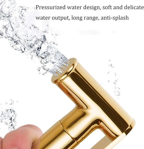 طقم بخاخ حفاضات من القماش، طقم بخاخ نحاسي واحد بارد محمول، طقم مرحاض ذهبي، بخاخ مرحاض مثبت على الحائط، مجموعة حمام الحمام مع صنبور حمام السباحة الممسحة in Kuwait