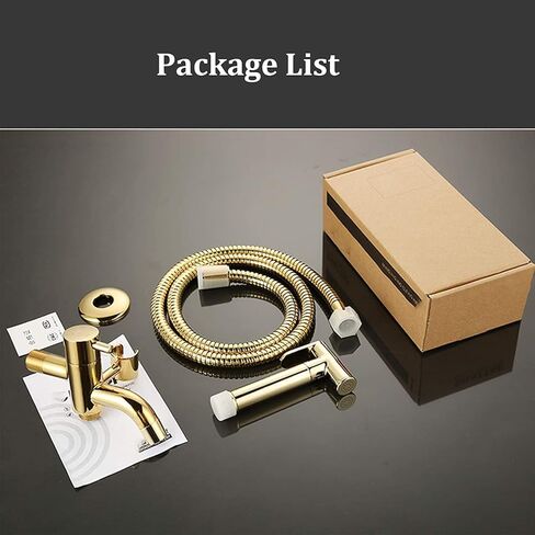 طقم بخاخ حفاضات من القماش، طقم بخاخ نحاسي واحد بارد محمول، طقم مرحاض ذهبي، بخاخ مرحاض مثبت على الحائط، مجموعة حمام الحمام مع صنبور حمام السباحة الممسحة in Kuwait