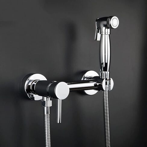 المرحاض الحمام بخاخ محمول بخاخ للمرحاض النحاسي الطفل القماش حفاضات البخاخ للمياه الساخنة والباردة المحمولة صنبور مع خرطوم لغسل المؤنث، وغسل الحيوانات الأليفة، كل (أ) in Kuwait