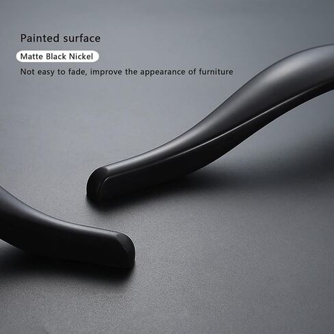 2 Packs Pulls Modern Black Wardrobe Handles High End Luxury Cabinets, Wine Coolers, Sideboards, Drawers, Cabinet Pulls-33×3.8CM-Black(26x3.8CM) in Saudi Arabia