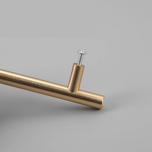 Two Packs Cabinet Handle Drawer Handle Aluminum Alloy Furniture Handle with Screws Not Easy to Rust-Hole distance192Mm-gold(Hole distance128Mm) in Saudi Arabia