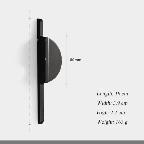Semicircle Black Zinc Alloy Handle Cabinet Door Cupboard Drawer Wine Cabinet Wardrobe Door Handle 2Only-A(B) in Saudi Arabia