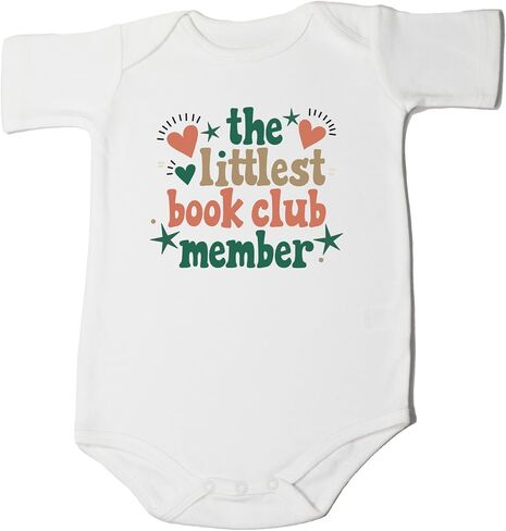 Littlest Book Club Member Bodysuit Rainbow Groovy Future Read Book Lover Shirt Cute Teacher Pregnancy Announce in Saudi Arabia