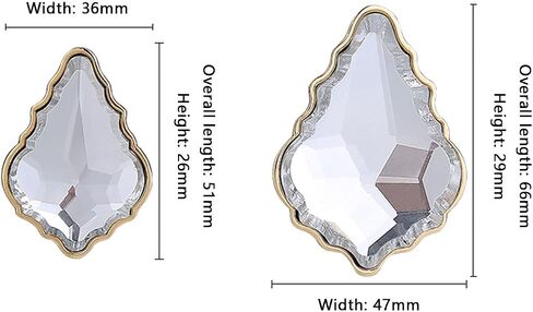 2 Packs Pulls Teardrop Drawer Handle for Dresser, Drawer, Bedside Table, French Style Furniture Handle-4.7×2.9×6.6CM-Gold(4.7x2.9x6.6CM) in Saudi Arabia