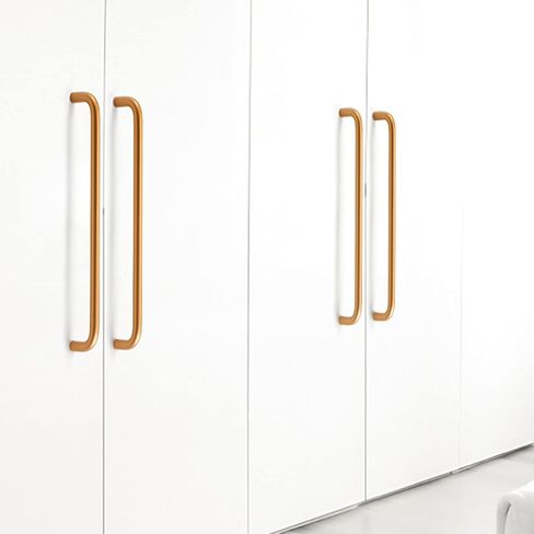 Two Packs Cabinet Handle Drawer Handle Aluminum Alloy Furniture Handle Modern Style Not Easy to Rust-Hole distance160Mm-gold(Hole distance128Mm) in Saudi Arabia