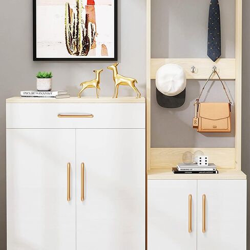 Two Packs Cabinet Handle Drawer Handle Aluminum Alloy Furniture Handle Modern Style Not Easy to Rust-Hole distance160Mm-gold(Hole distance128Mm) in Saudi Arabia