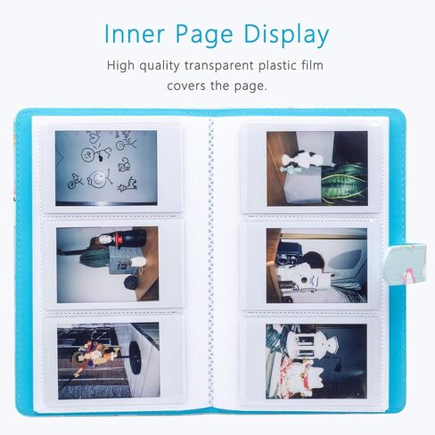 ألبوم صور Ablus 96 جيبًا لكاميرا Fujifilm Instax Mini 11 90 70 9 8+ 8 LiPlay الفورية، كاميرا Polaroid Snap SnapTouch PIC-300 Z2300 الفورية وطابعة فورية بسحاب (يونيكورن) in Kuwait