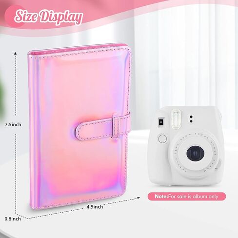 ألبوم صور Ablus 96 جيبًا لكاميرا Fujifilm Instax Mini 11 90 70 9 8+ 8 LiPlay الفورية، كاميرا Polaroid Snap SnapTouch PIC-300 Z2300 الفورية وطابعة فورية بسحاب (يونيكورن) in Kuwait