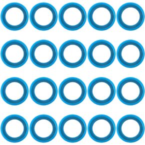 20pcs Gearcase Drain Plug Seal Washer Gaskets 26-830749, Strong Drain Plug Sealing Washer Blue Lower Unit Grease Gaskets for Mercury Marine/Mercruiser