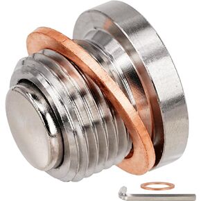 Dsnaduo 1PC Stainless Steel Magnetic Sump Engine Oil Drain Plug Fit Porsche 911 986 996 997 Boxster Cayman