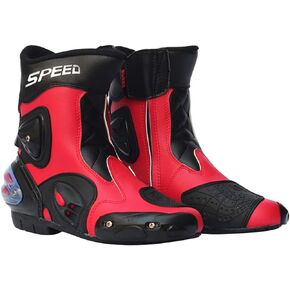 LKN Ankle Joint Protective Gear Motorcycle Boots Shoes for Riding Racing Black