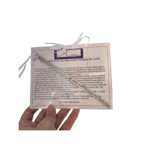 The Starfish Story Bookmark "it made a difference to that one" inspirational handstamped bookmark