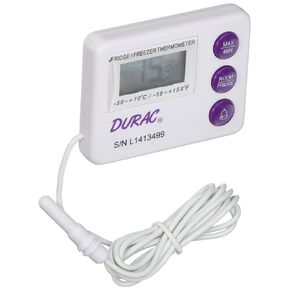 SP Bel-Art, H-B DURAC Calibrated Dual Zone Electronic Thermometer with Waterproof Sensor; -50/70C (-58/158F) External, -10/50C (14/122F) Internal (B60900-0200)