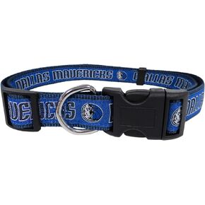 NBA DALLAS MAVERICKS Dog Collar, Size Medium. Best Pet Collar for all Sports Fans