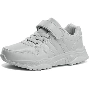 DVTENI Unisex-Child White Boys Girls Shoes Antiskid Tennis Sneakers Outdoor Casual Kids Shoes Running Shoes(Toddler/Little Kid/Big Kid)