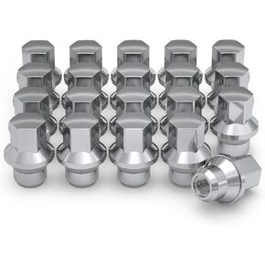White Knight WN18107-20AM Chrome M12 x 1.50 Factory Style ET Bulge Lug Nut for Select Dodge/Chrysler, 20 Pack
