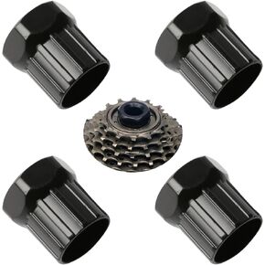LIGHUFEIC 4 Pieces Bike Cassette Lockring Tool Mountain Bike Freewheel Remover Tool Bike Cassette Lockring Tool Bicycle Shop Tools for Repairing Bikes