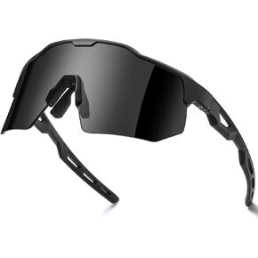 SummerLight Sunglasses Wrap Around Sport for Men Women, UV 400 Protection Cycling Baseball Running Golf Driving Goggles