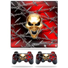 MightySkins Skin Compatible with Sony Playstation 3 PS3 Slim Skins + 2 Controller Skins Sticker Pure Evil