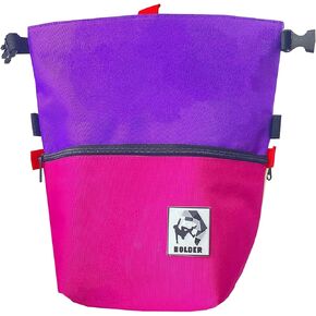 SESH Chalk Bucket - Large Size Chalk Bag for Climbing & Bouldering with Magnetic Closure, 4 Brush Holders, & 2 Side Pockets with Mesh Organizer - Durable in Saudi Arabia