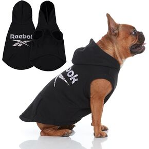 Reebok Dog Hoodie – Fleece Dog Sweater with Leash Hole, Cold Winter Dog Sweatshirt for Small Medium and Large Dogs, Premium Dog Fall Sweater Pullover Hoodie, Cozy Warm Perfect Dog Christmas Outfit