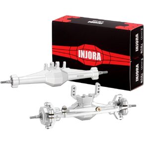 INJORA +4mm Diamond Axles with Lay Down Servo Mount & Links for 1/18 TRX4M(Black)