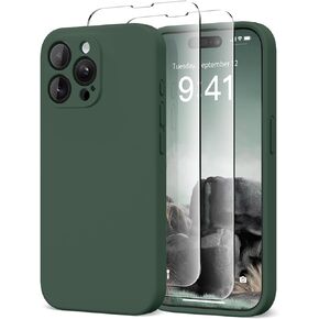 SuydanBox Magnetic for iPhone 13 Pro Max Case, Compatible with MagSafe, [Full Camera Protection][2 Screen Protectors] Silicone Shockproof Protective Phone Case for iPhone 13 Pro Max 6.7", Brown