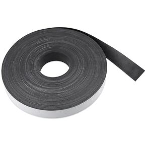 Flexible Magnet Strip with White Vinyl Coating, 1/32" Thick, 2" Height, 200 Feet, 1 Roll
