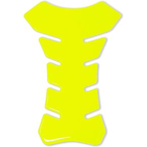 4R Quattroerre.it 18117 Adhesive 3D Tank Pad, Neon Yellow