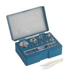 Comprehensive 17Pcs 10mg-100g Grams No.45 Steel Weight Set Including Tweezers and Storage Box High Accuracy for Calibration Jewelry Scale