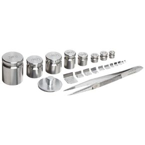 Rice Lake 12512 12 Piece Stainless Steel Calibration Metric Test Weight Set, 500g - 1g Size, NIST Class F
