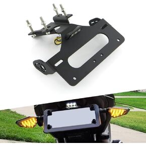 Xitomer Tail Tidy,Fender Eliminator Kits Fit for 2014 2015 2016 FZ-09 MT-09, License Plate Holder/Number Plate Holder with LED License Plate Light, Compatible with OEM/Stock Turn Signal