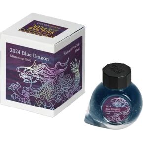 Colorverse 2024 Special Ink - Blue Dragon Glistening Gold (15ml) Fountain Pen Ink