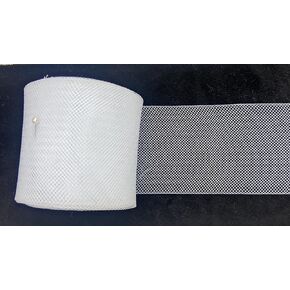 White Horsehair Soft Braid, Quality Polyester 1.5'' inch - 5 Yards White Horsehair)